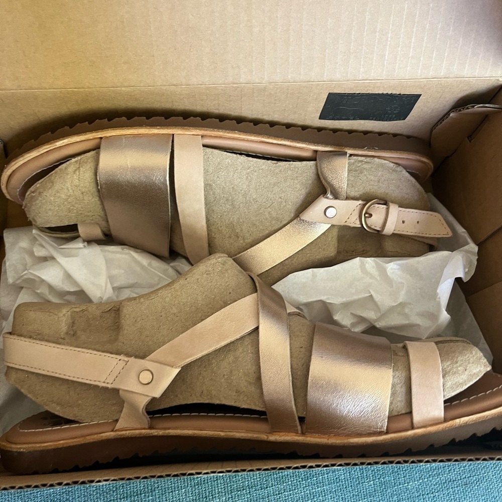 Sorel Gold Sandals